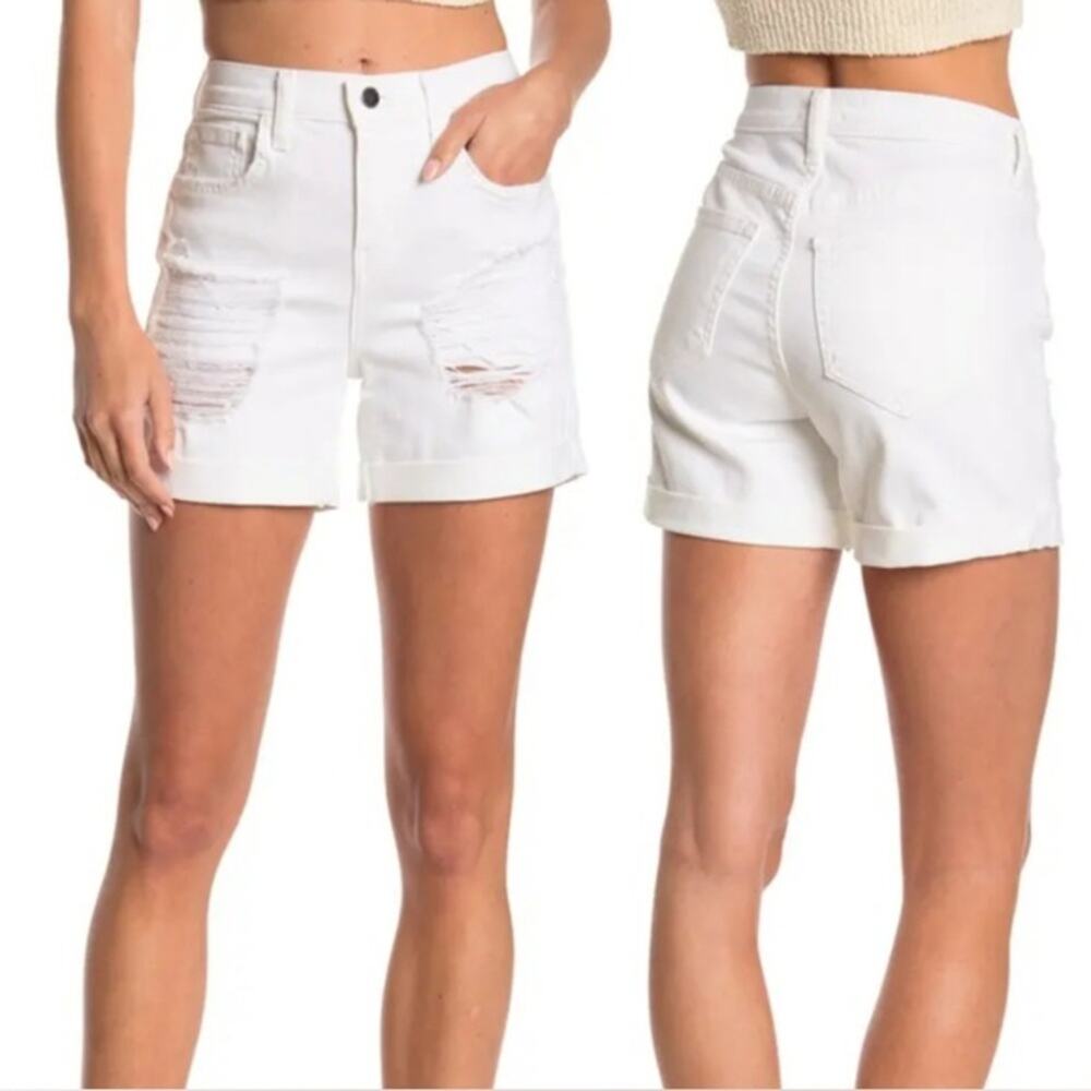 L'agence - Balboa Double roll shorts - White - Size : 24 - b15